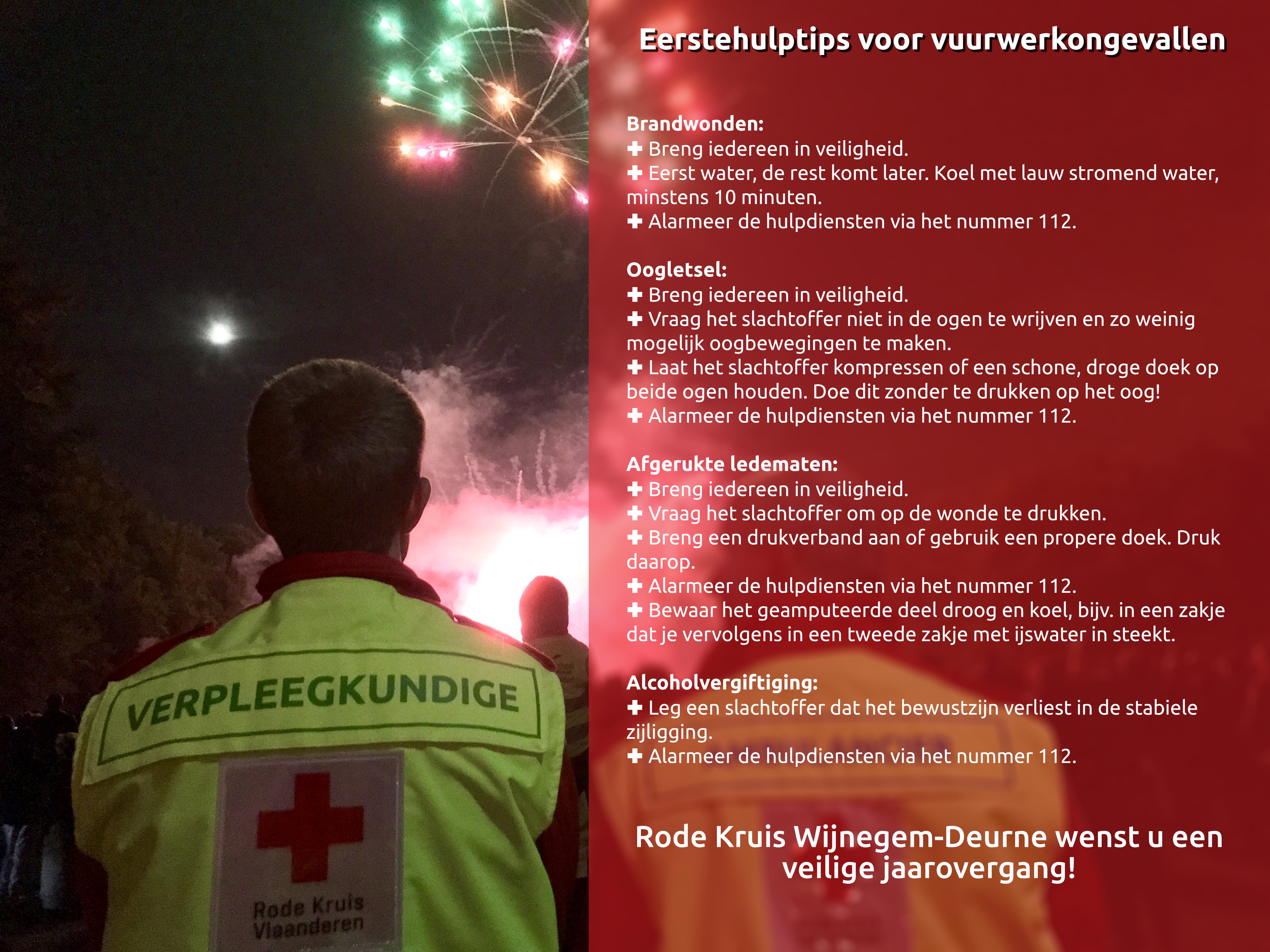 eersthulptips bij vuurwerkongevallen