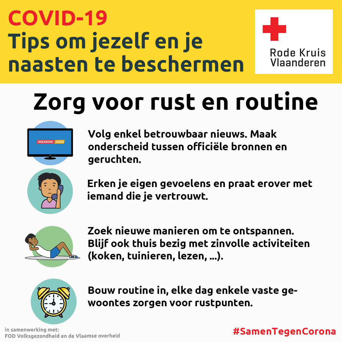 Coronacrisis: tips om voor rust en routine te zorgen